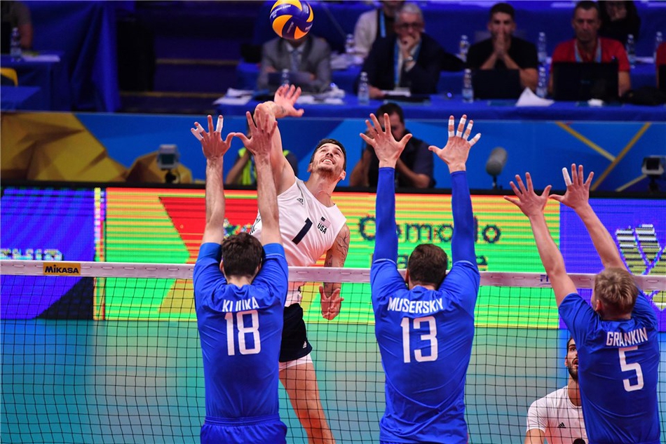 男排世锦赛美国3-0俄罗斯
