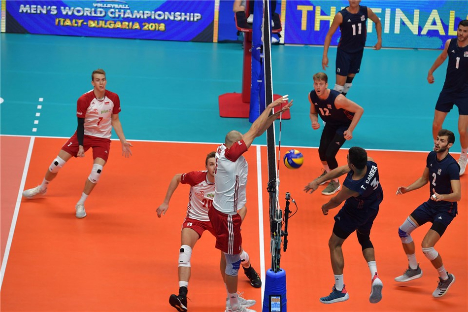 男排世锦赛波兰3-2美国进决赛