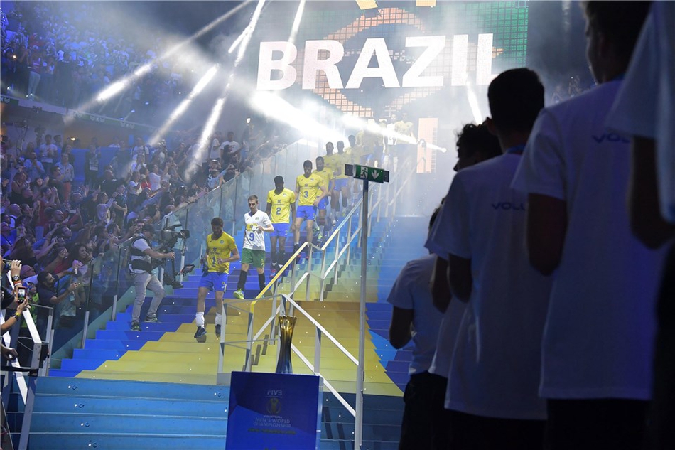 男排世锦赛波兰3-0巴西夺冠