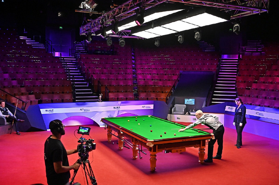 斯诺克元老世锦赛首日精彩瞬间