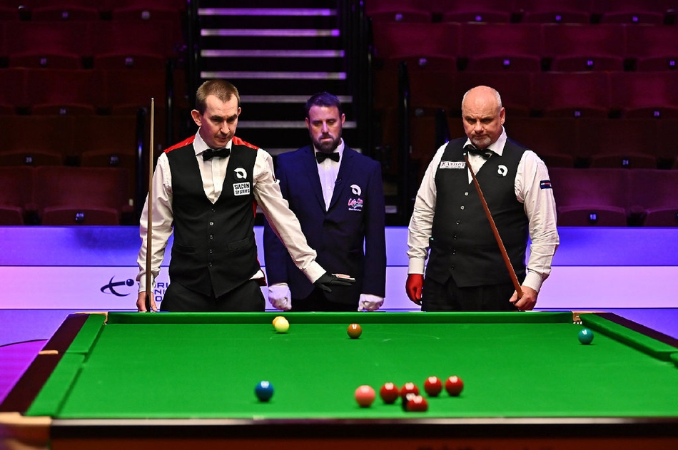 斯诺克元老世锦赛首日精彩瞬间