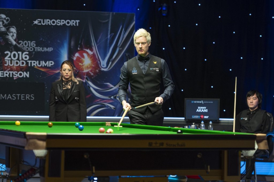 欧洲大师赛罗伯逊5-3宋沙瓦