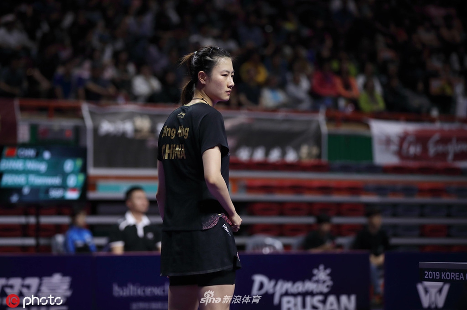 韩乒赛丁宁4-1冯天薇