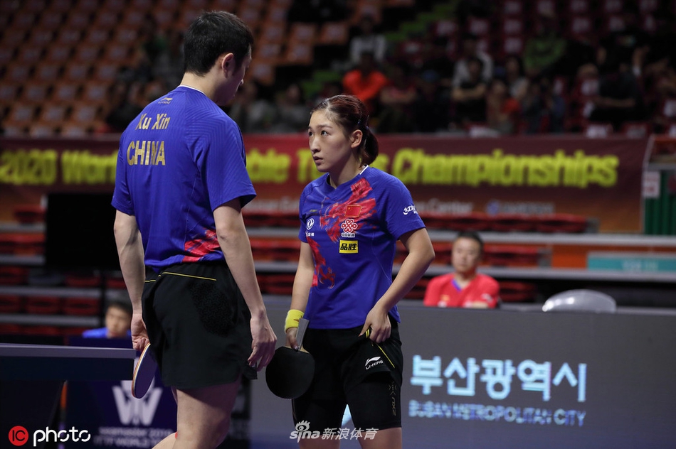 韩乒赛许昕/刘诗雯进四强