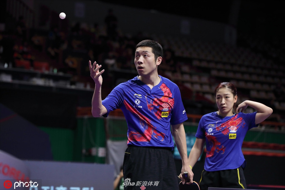 韩乒赛许昕/刘诗雯进四强