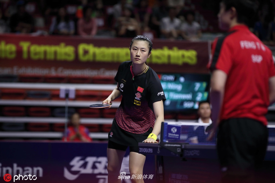 韩乒赛丁宁4-1冯天薇