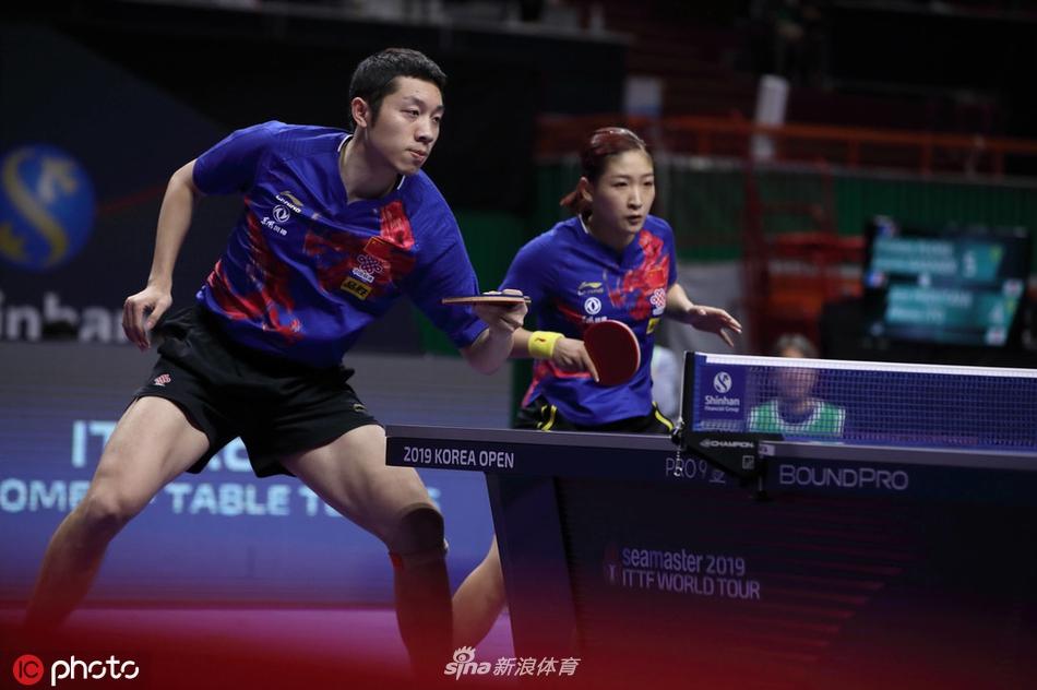 韩乒赛许昕/刘诗雯进四强