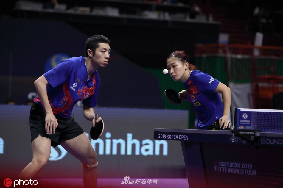 韩乒赛许昕/刘诗雯进四强