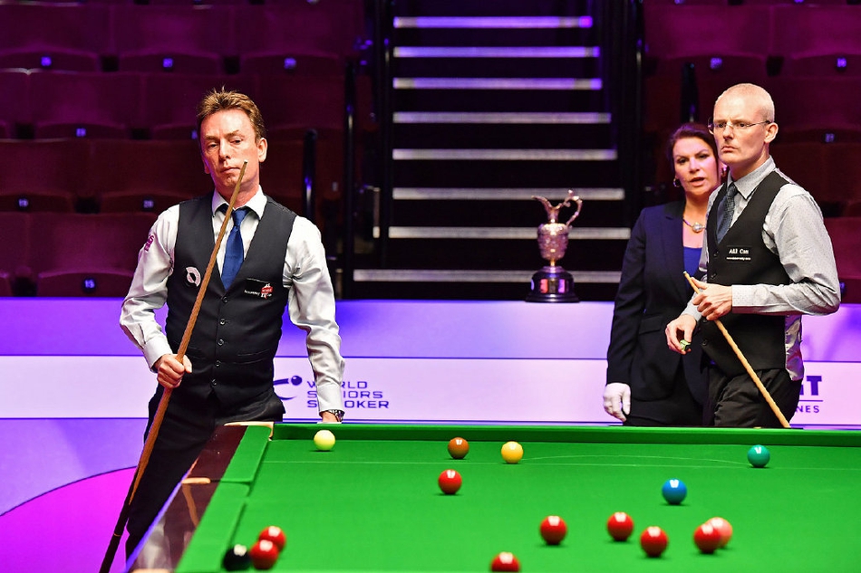 斯诺克元老世锦赛首日精彩瞬间
