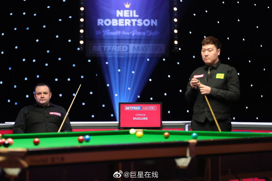 大师赛颜丙涛6-5马奎尔进4强