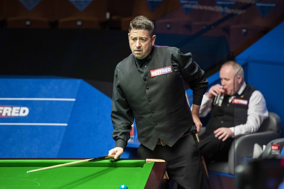 世锦赛首轮希金斯6-3史蒂文斯