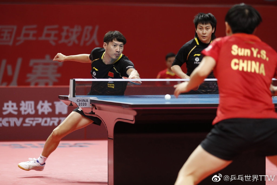 国乒奥运模拟赛首日混双