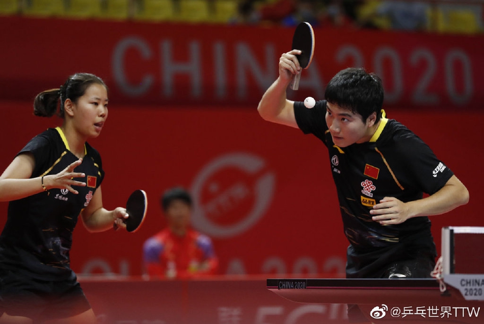 国乒奥运模拟赛首日混双