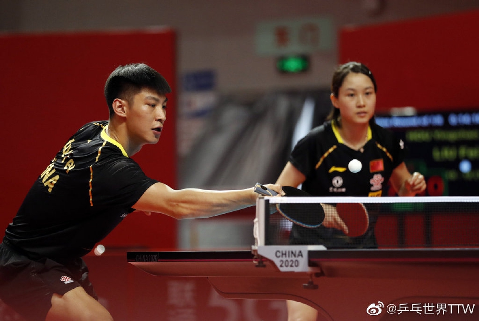 国乒奥运模拟赛首日混双