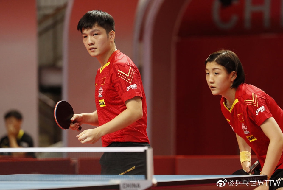 国乒奥运模拟赛首日混双