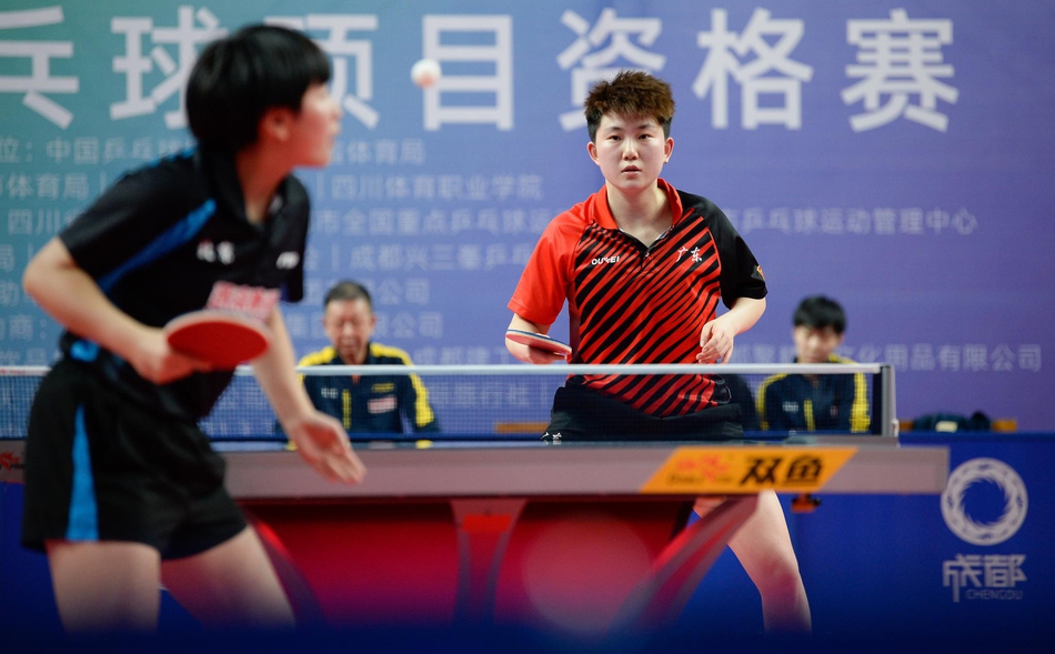 全运资格赛女团广东不敌北京