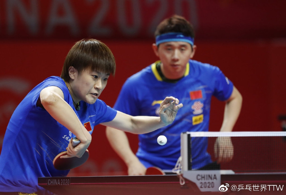 国乒奥运模拟赛首日混双