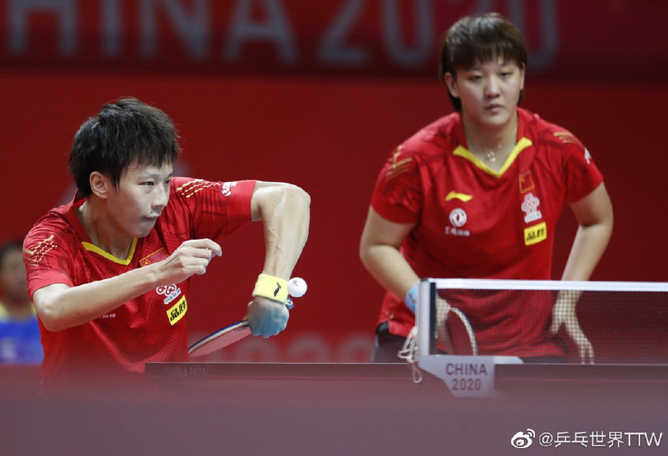 国乒奥运模拟赛首日混双