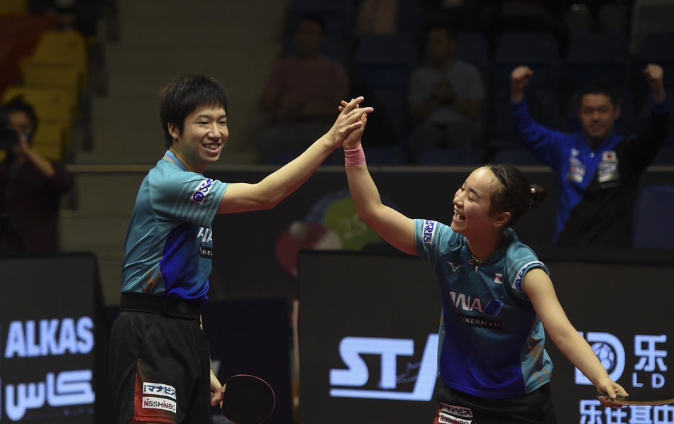 卡塔尔赛王楚钦/孙颖莎获亚军