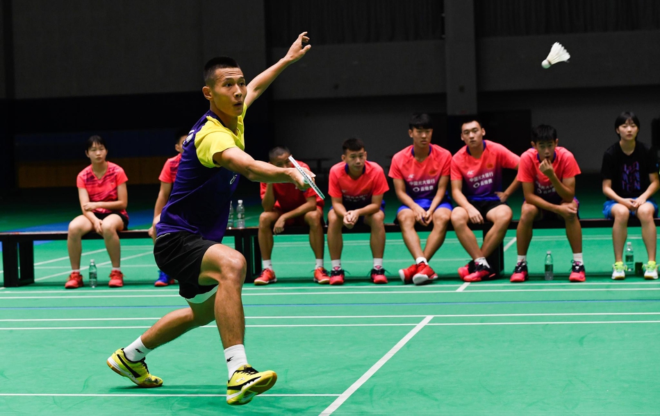 羽毛球国青队在海南陵水集训