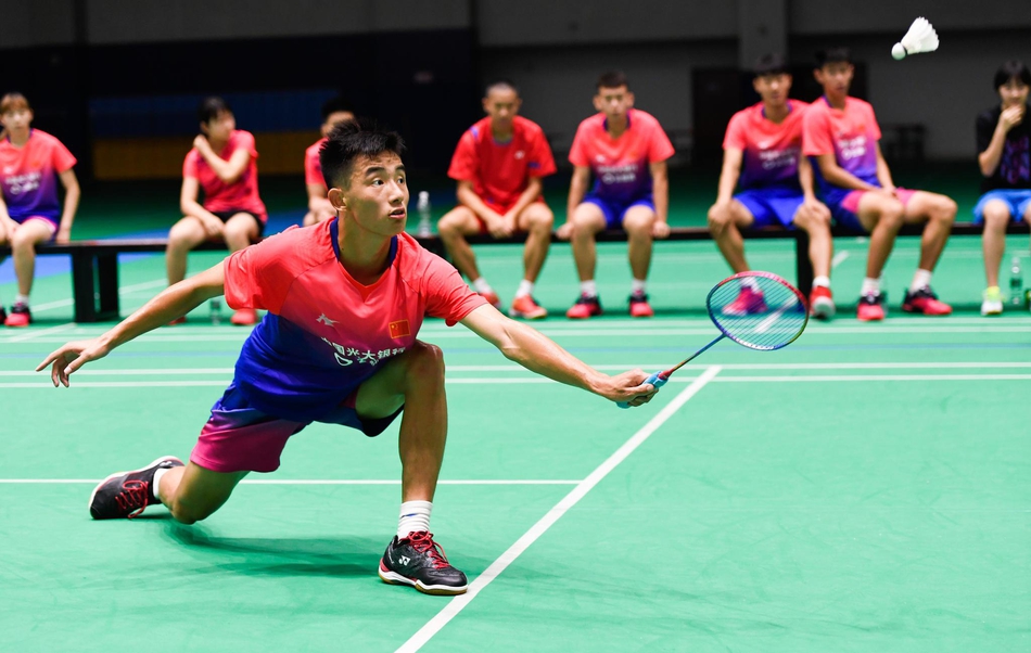 羽毛球国青队在海南陵水集训