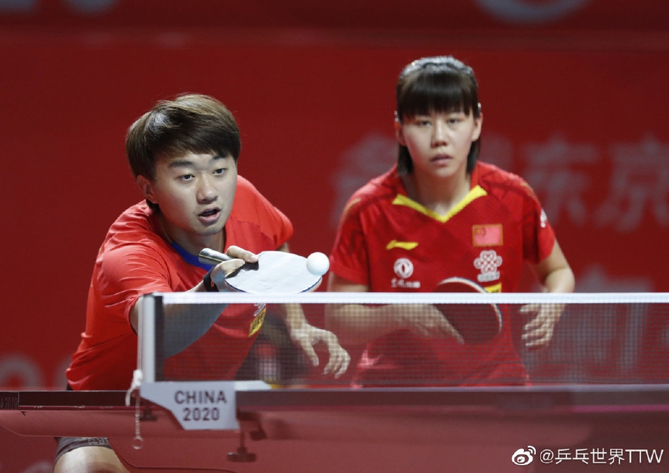 国乒奥运模拟赛首日混双