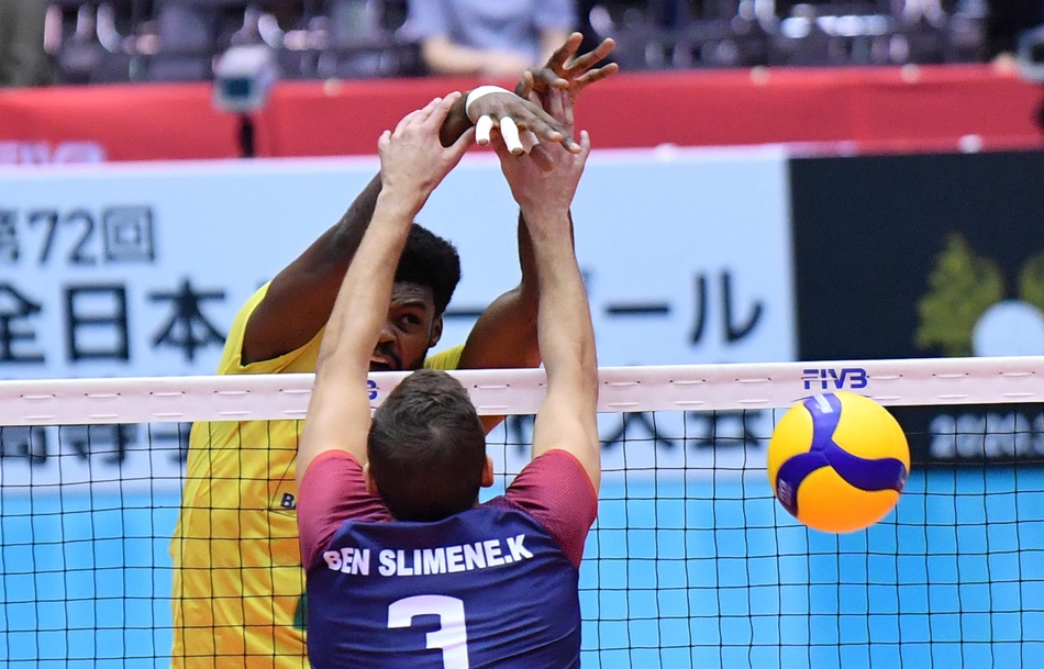 男排世界杯巴西3-0突尼斯8连胜