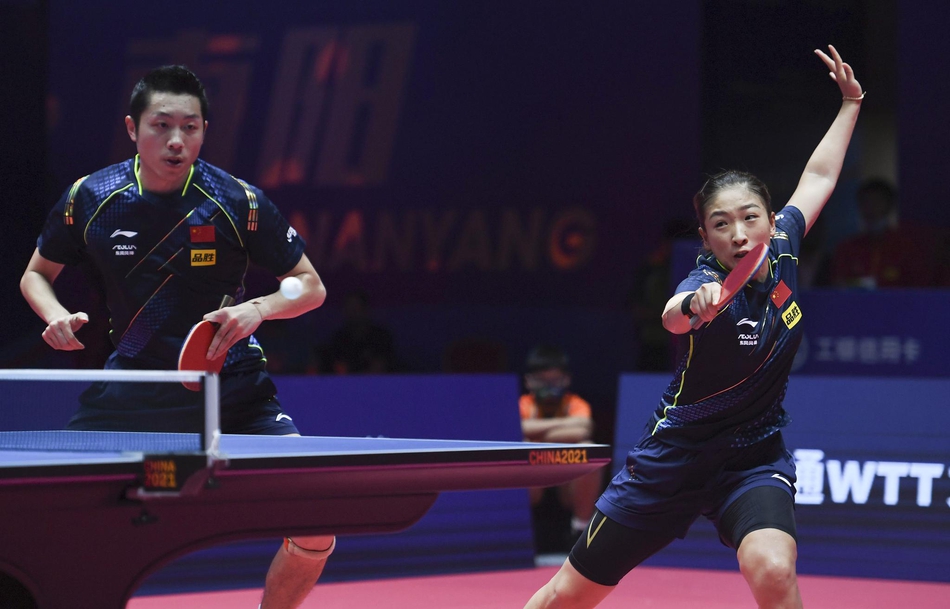 直通赛王楚钦/孙颖莎混双夺冠