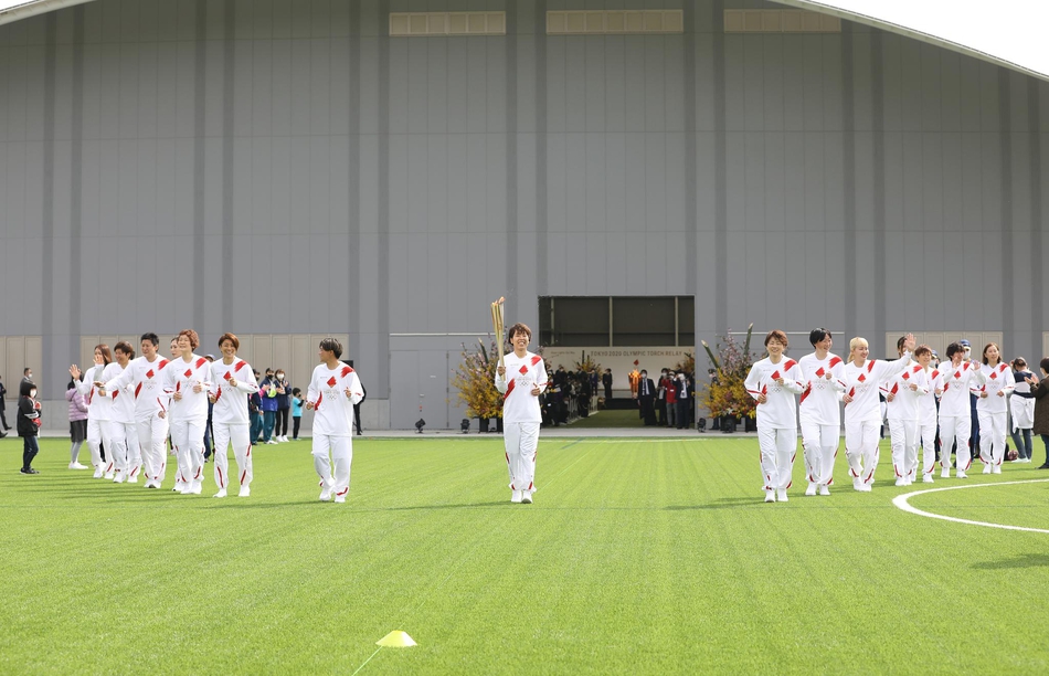 东京奥运会火炬传递福岛开跑