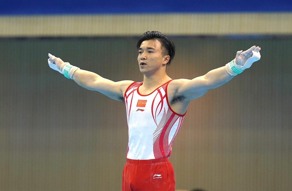 军运会刘洋获吊环金牌