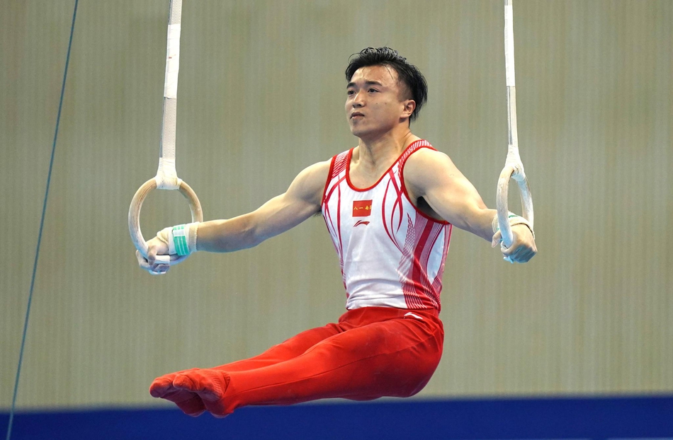 军运会刘洋获吊环金牌