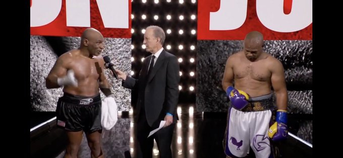 泰森重返拳坛打平小罗伊琼斯