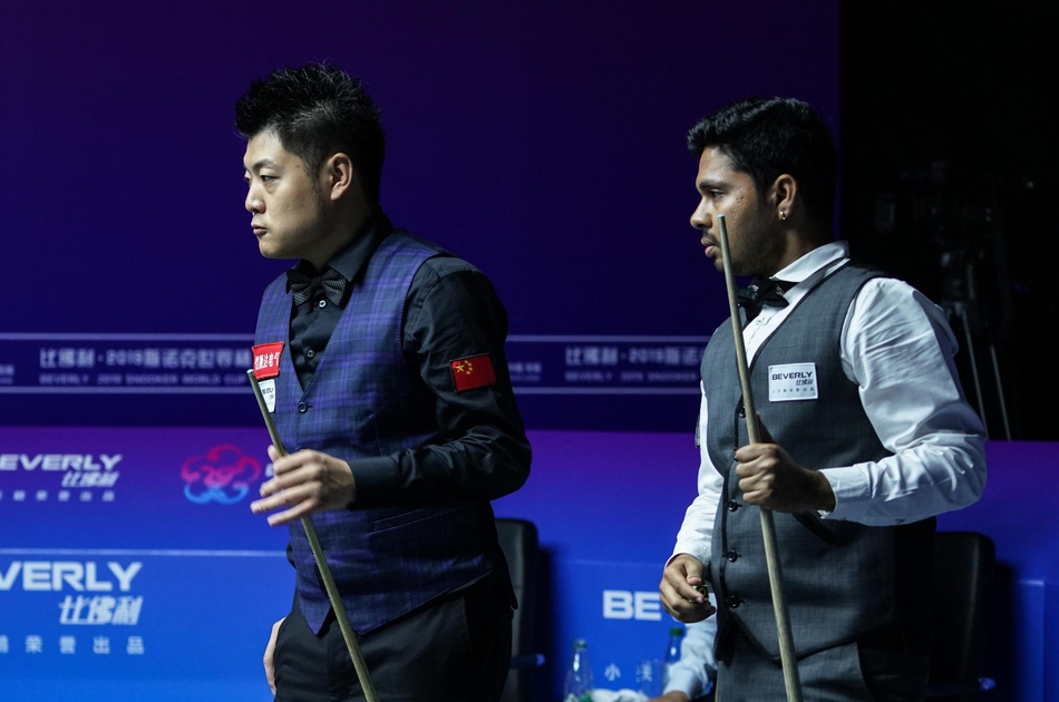斯诺克世界杯中国B队胜印度队