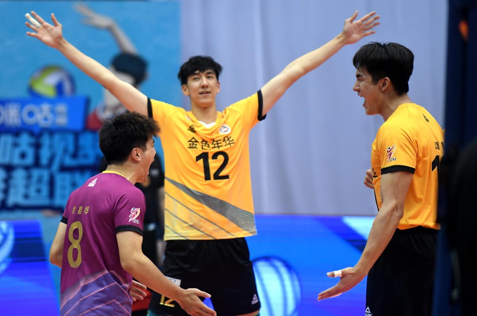 男排联赛：上海3-1山东