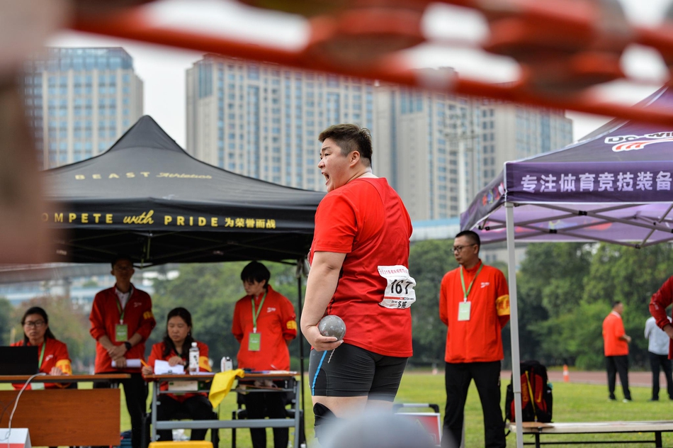 投掷项群赛第一站女子铅球