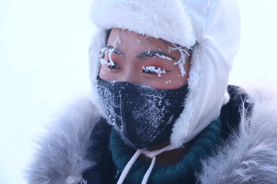 2019漠河空中舞蹈极寒挑战赛圣诞村开赛