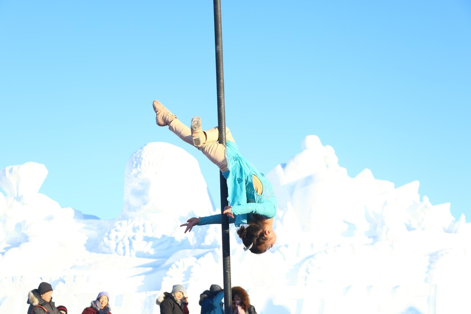 零下38度6岁女孩祖国最北跳钢管舞