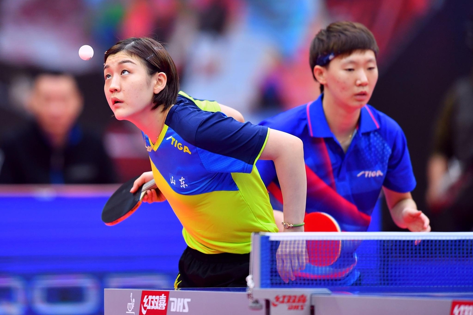 全锦赛陈梦/王曼昱进女双决赛