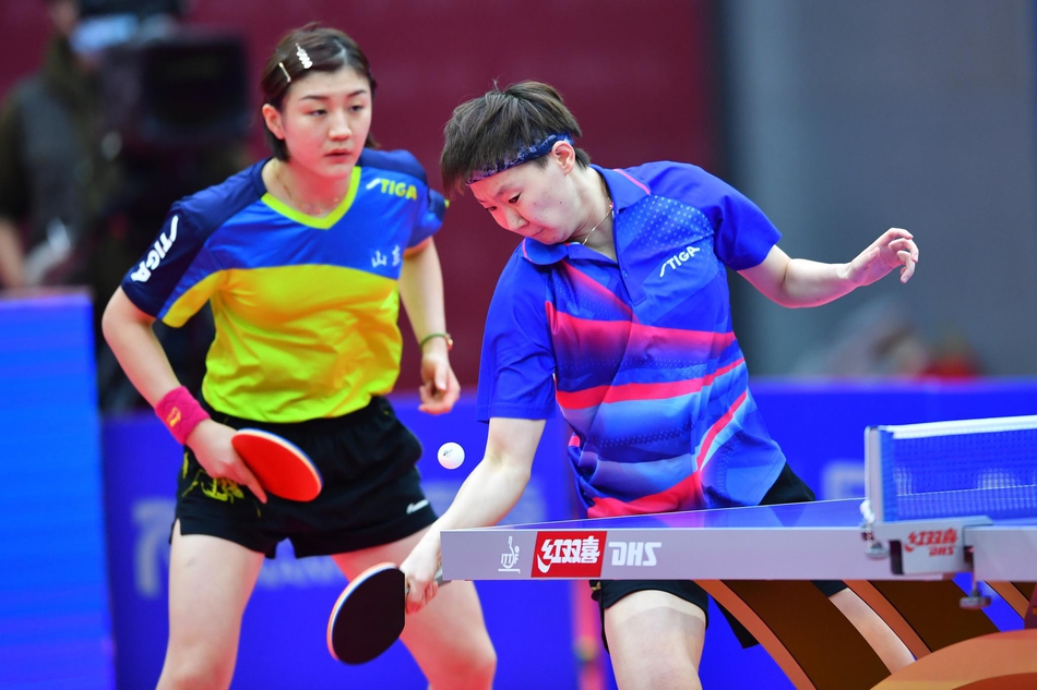 全锦赛陈梦/王曼昱进女双决赛