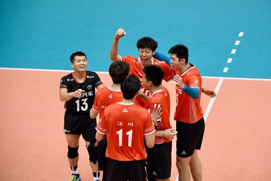 男排全锦赛第二阶段北京3-0广东