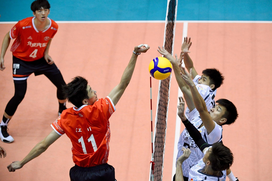 男排全锦赛第二阶段北京3-0广东