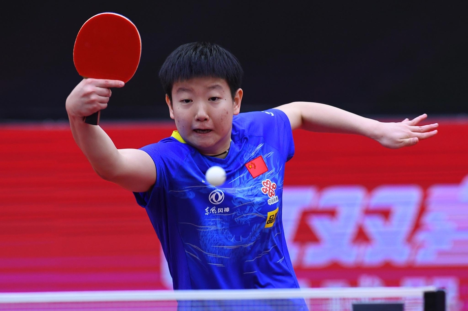 女乒世界杯孙颖莎4-2伊藤美诚