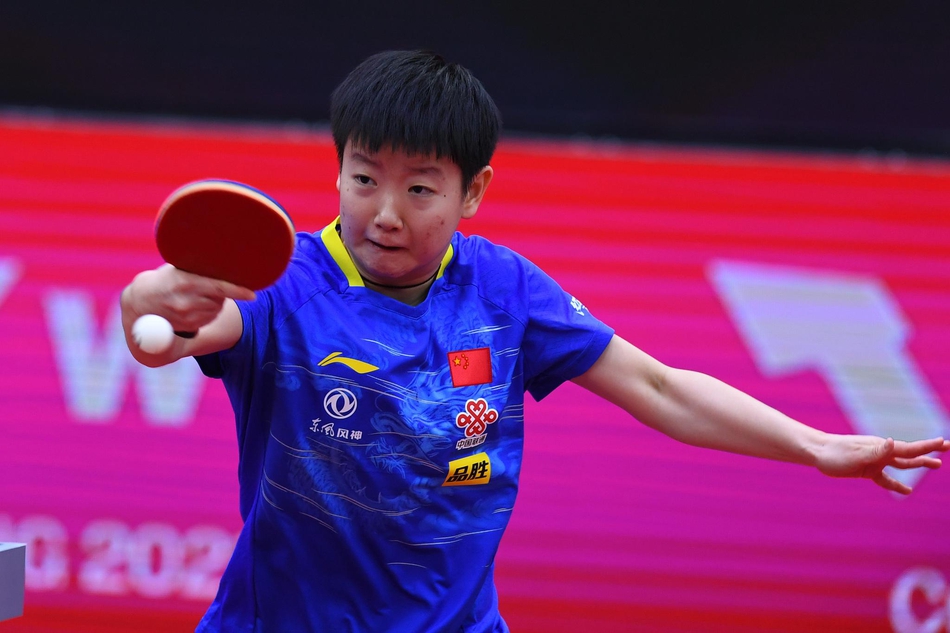 女乒世界杯孙颖莎4-2伊藤美诚