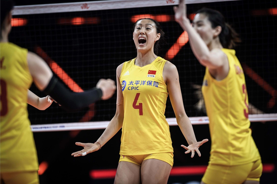 世界联赛中国女排vs塞尔维亚