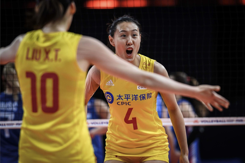 世界联赛中国女排vs塞尔维亚