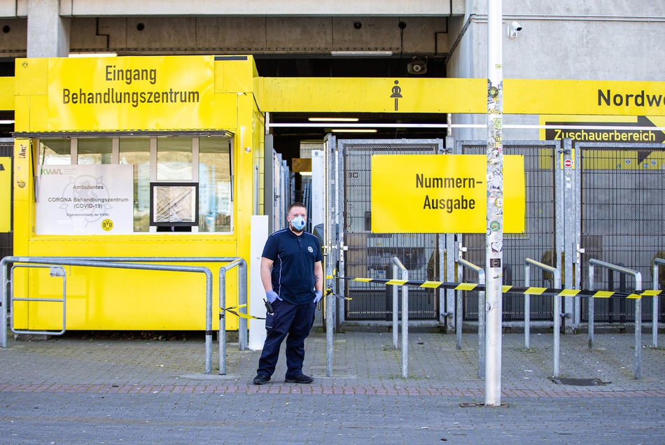 多特主场成为新冠肺炎临时检测中心