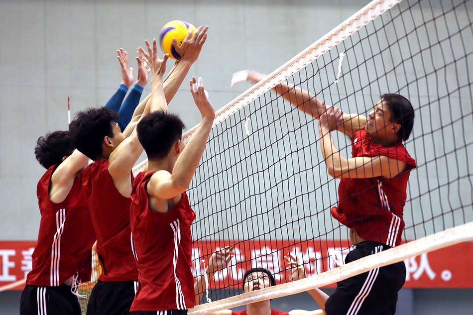 中国男排2019第一期训练