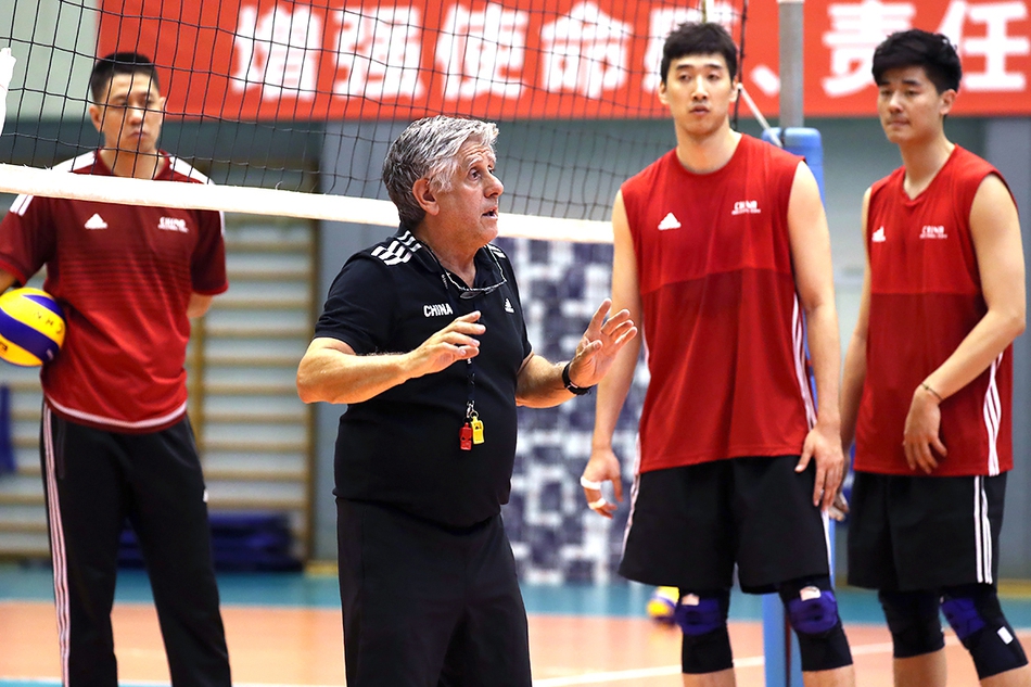 中国男排2019第一期训练