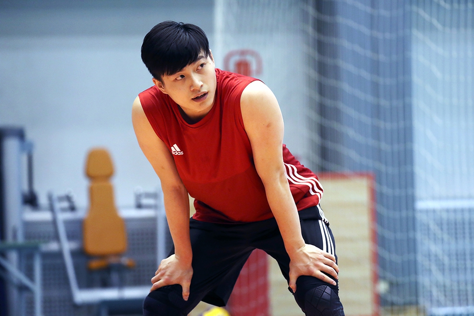 中国男排2019第一期训练