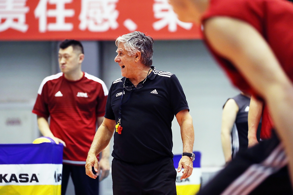 中国男排2019第一期训练